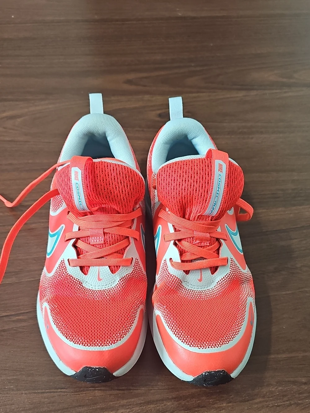 Nike Kids Coral and Light Blue Sneakers
